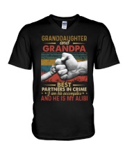 GRANDPA AND GRANDCHILDREN - TSHIRT V-Neck T-Shirt thumbnail