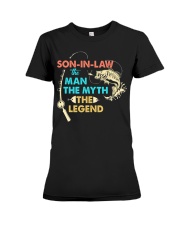 SON-IN-LAW - FISHING - THE MAN THE MYTH Premium Fit Ladies Tee thumbnail