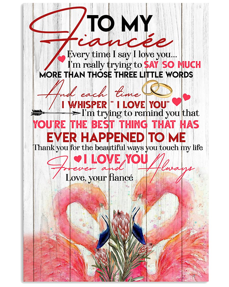 TO MY FIANCEE 16x24 Poster
