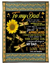 TO MY DAD - SUNFLOWER - YOU ARE APPRECIATED Small Fleece Blanket - 30" x 40" front
