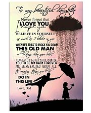 TO DAUGHTER - RAINY - NEVER FORGET 16x24 Poster front