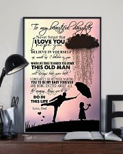 TO DAUGHTER - RAINY - NEVER FORGET 16x24 Poster lifestyle-poster-2