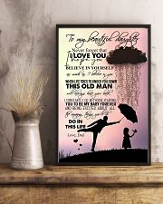 TO DAUGHTER - RAINY - NEVER FORGET 16x24 Poster lifestyle-poster-3