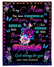 To My Mom - Fleece Blanket Fleece Blanket tile