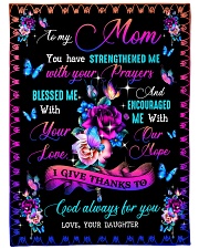 To My Mom - Fleece Blanket Large Fleece Blanket - 60" x 80" front