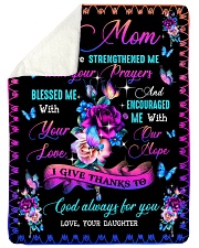 To My Mom - Fleece Blanket Sherpa Fleece Blanket tile