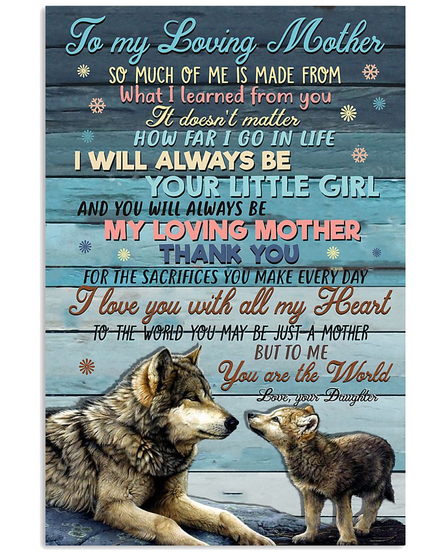 DAUGHTER TO MOM 16x24 Poster