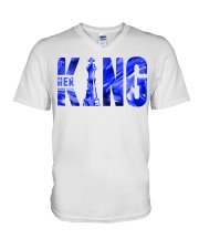 To Wife - King And Queen - T-shirt V-Neck T-Shirt tile
