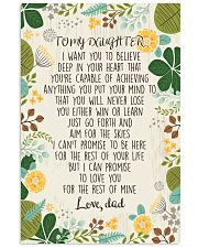 To my daughter i want you to believe 11x17 Poster front