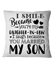 TO MY DAUGHTER IN LAW Square Pillowcase thumbnail