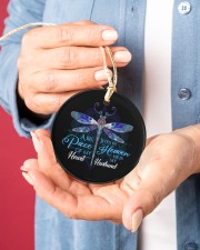 Angel Husband - Dragonfly - A Big Piece Circle ornament - single (porcelain) aos-circle-ornament-single-porcelain-lifestyles-01