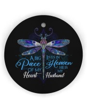 Angel Husband - Dragonfly - A Big Piece Circle Ornament (Wood tile