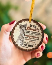 Daughter - Lion - Wherever You Feel Overwhelmed Circle ornament - single (porcelain) aos-circle-ornament-single-porcelain-lifestyles-09