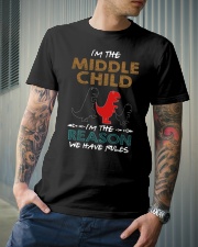 T-SHIRT - T REX - RULES - MIDDLE CHILD Classic T-Shirt lifestyle-mens-crewneck-front-6