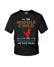 T-SHIRT - T REX - RULES - MIDDLE CHILD Youth T-Shirt tile