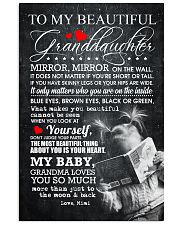 TO MY BEAUTIFUL GRANDDAUGHTER 16x24 Poster front