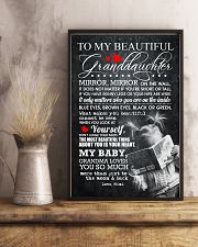 TO MY BEAUTIFUL GRANDDAUGHTER 16x24 Poster lifestyle-poster-3