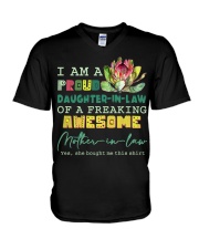 I AM A PROUD DAUGHTER-IN-LAW - PROTEA - VINTAGE V-Neck T-Shirt thumbnail