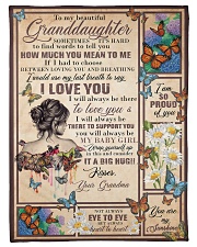 Grandma to Granddaughter - I Love You Small Fleece Blanket - 30" x 40" front