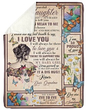 Grandma to Granddaughter - I Love You Sherpa Fleece Blanket tile