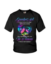 Angel Grandpa - He Is Watching Over Me In Heaven Youth T-Shirt tile