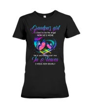 Angel Grandpa - He Is Watching Over Me In Heaven Premium Fit Ladies Tee tile