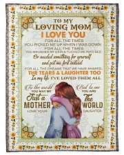DAUGHTER TO MOM Fleece Blanket tile