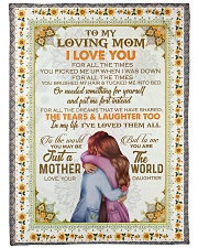 DAUGHTER TO MOM Large Fleece Blanket - 60" x 80" front