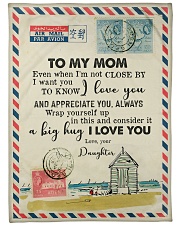 FLEECE BLANKET - TO MY MOM - LETTER - I LOVE YOU Large Fleece Blanket - 60" x 80" front