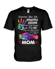Mom And Daughter - Someone Has Me Wrapped Around V-Neck T-Shirt tile