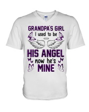 ngel - Grandpa - I Used To Be His Angel V-Neck T-Shirt tile