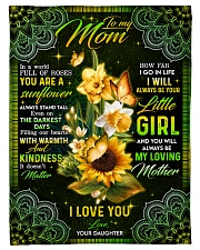To My Mom - Sunflower - Fleece Blanket Small Fleece Blanket - 30" x 40" front