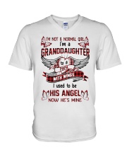 Papa - I Used To Be His Angel now he's mine V-Neck T-Shirt tile