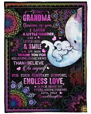 Granddaughter to Grandma - Because Of You I Laugh Large Fleece Blanket - 60" x 80" front