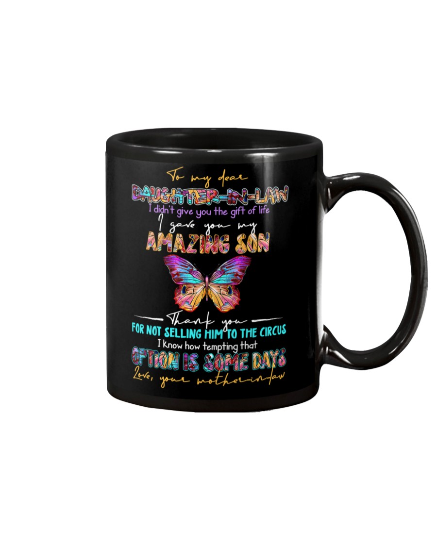 TO MY DAUGHTER-IN-LAW - BUTTERFLY - CIRCUS Mug