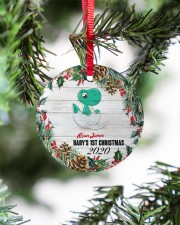 Dinosaurs - Baby's 1st Christmas - Personalized Circle ornament - single (porcelain) aos-circle-ornament-single-porcelain-lifestyles-07