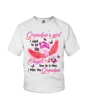 Grandpa's Girl- I Used To Be His Angel Now he's Mine Youth T-Shirt tile