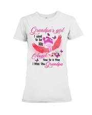 Grandpa's Girl- I Used To Be His Angel Now he's Mine Premium Fit Ladies Tee tile