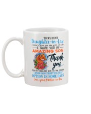 TO MY DAUGHTER-IN-LAW - FOX - ROSE - CIRCUS Mug back