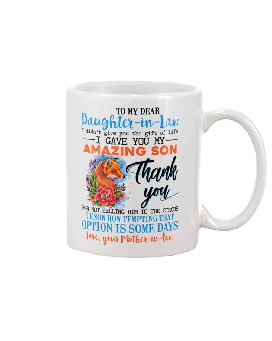 TO MY DAUGHTER-IN-LAW - FOX - ROSE - CIRCUS Mug