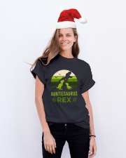 AUNTIE - SAURUS - REX Classic T-Shirt lifestyle-holiday-crewneck-front-1