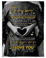 To My Wife - The Day I Met You - Fleece Blanket Small Fleece Blanket - 30" x 40" front