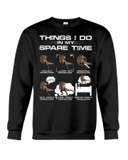 T rex - Dinosaurs - Things I Do In My Spare Time Crewneck Sweatshirt tile