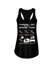 T rex - Dinosaurs - Things I Do In My Spare Time Ladies Flowy Tank tile