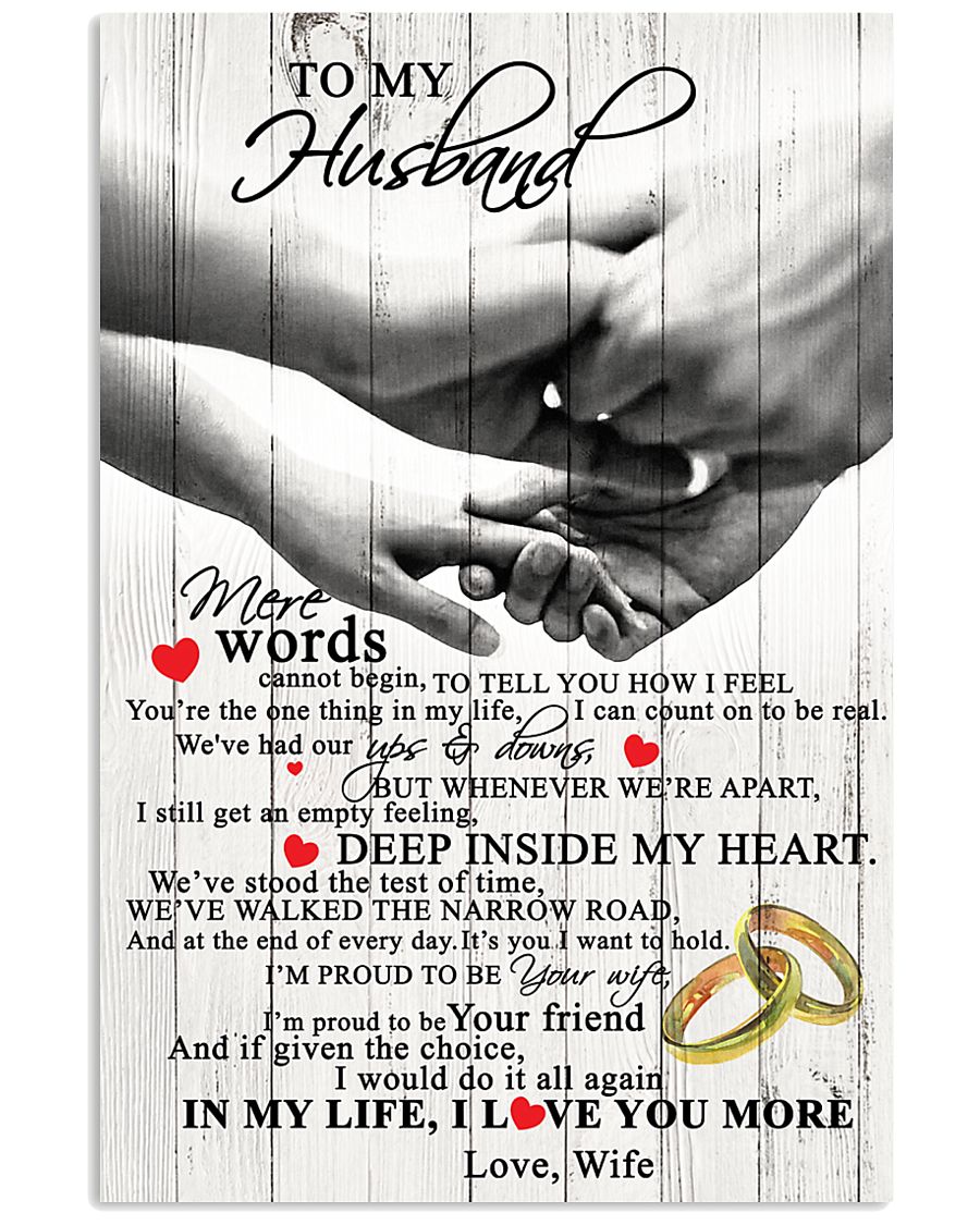 TO MY HUSBAND 16x24 Poster