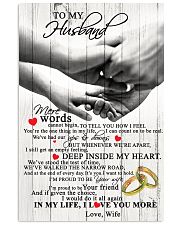 TO MY HUSBAND 16x24 Poster front