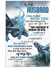 TO MY HUSBAND 16x24 Poster front