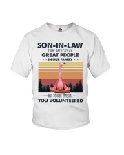 SON-IN-LAW - FLAMINGO - VINTAGE - YOU VOLUNTEERED Youth T-Shirt tile