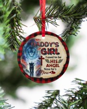 Angel Dad - Lion - Circle Ornament Circle ornament - single (porcelain) aos-circle-ornament-single-porcelain-lifestyles-07