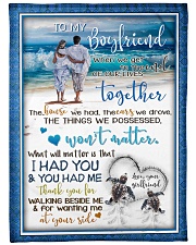 TO MY BOYFRIEND Large Fleece Blanket - 60" x 80" front